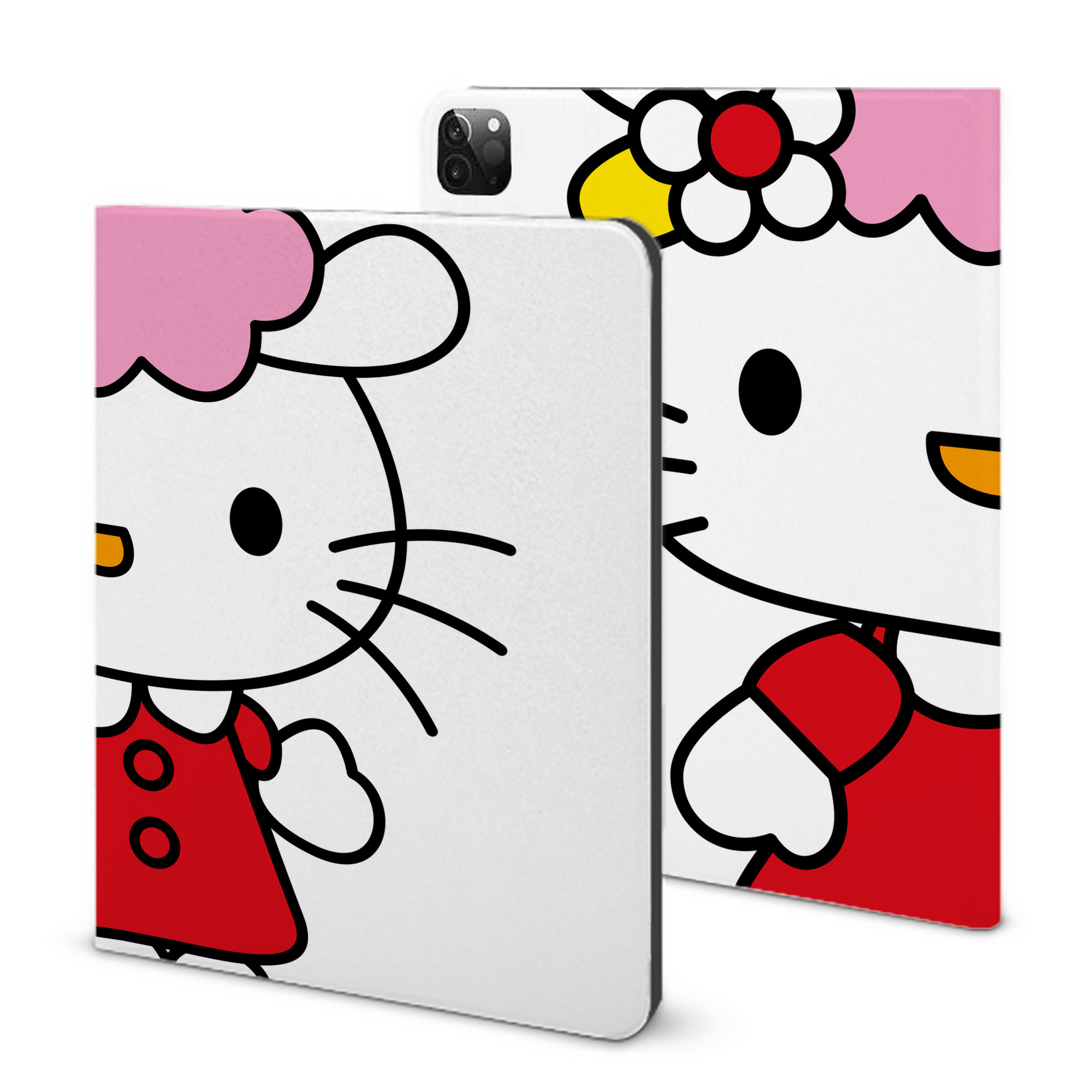 （画像用） Hello Kitty ハローキティ IPadケース ペンホルダー付き ブックスタイルデザイン